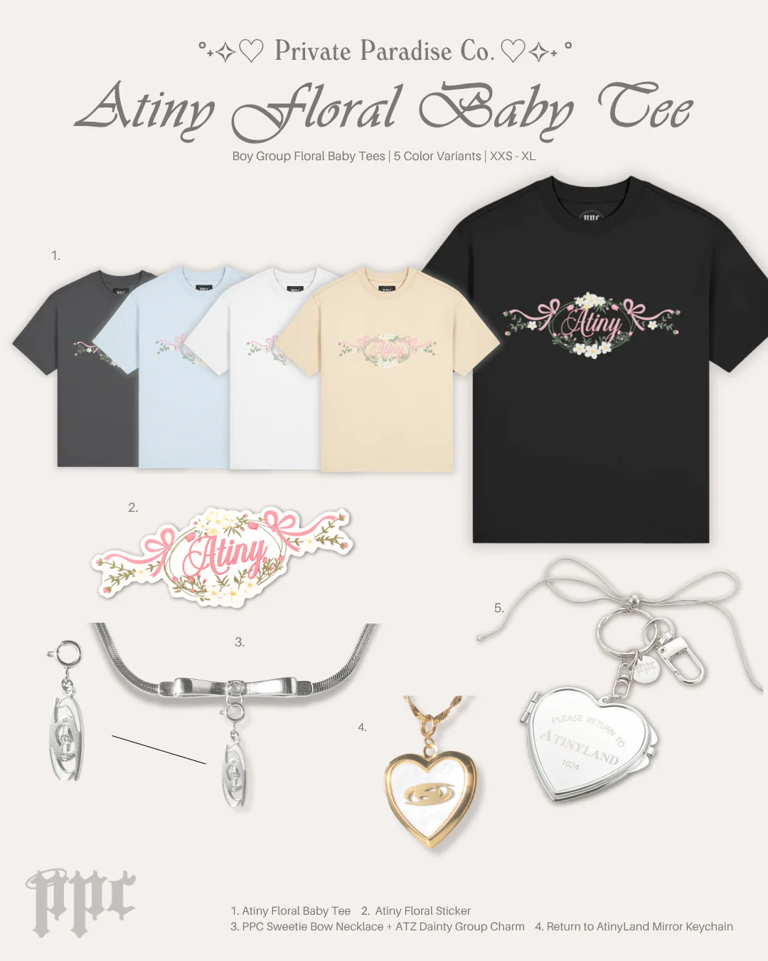 Atiny Floral Fitted Tee - Image 7