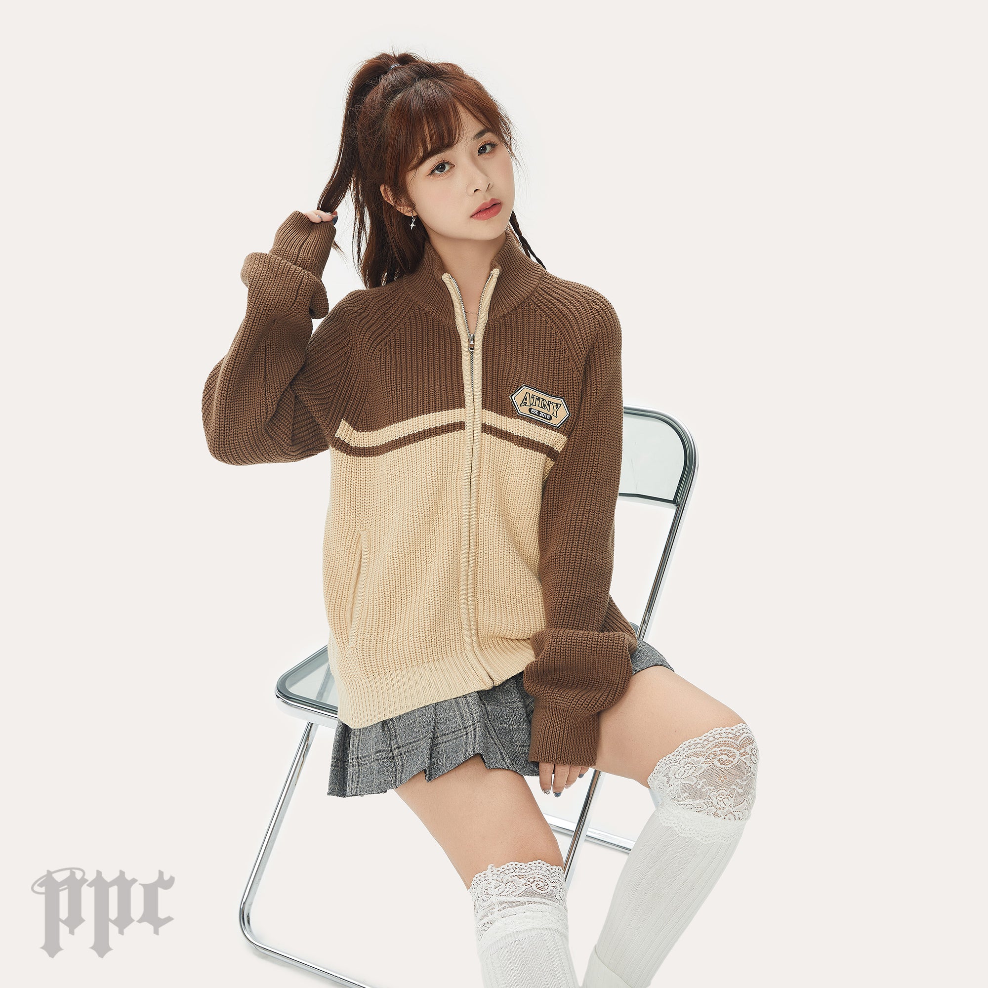 Atiny Knit Zip Sweater - Image 11