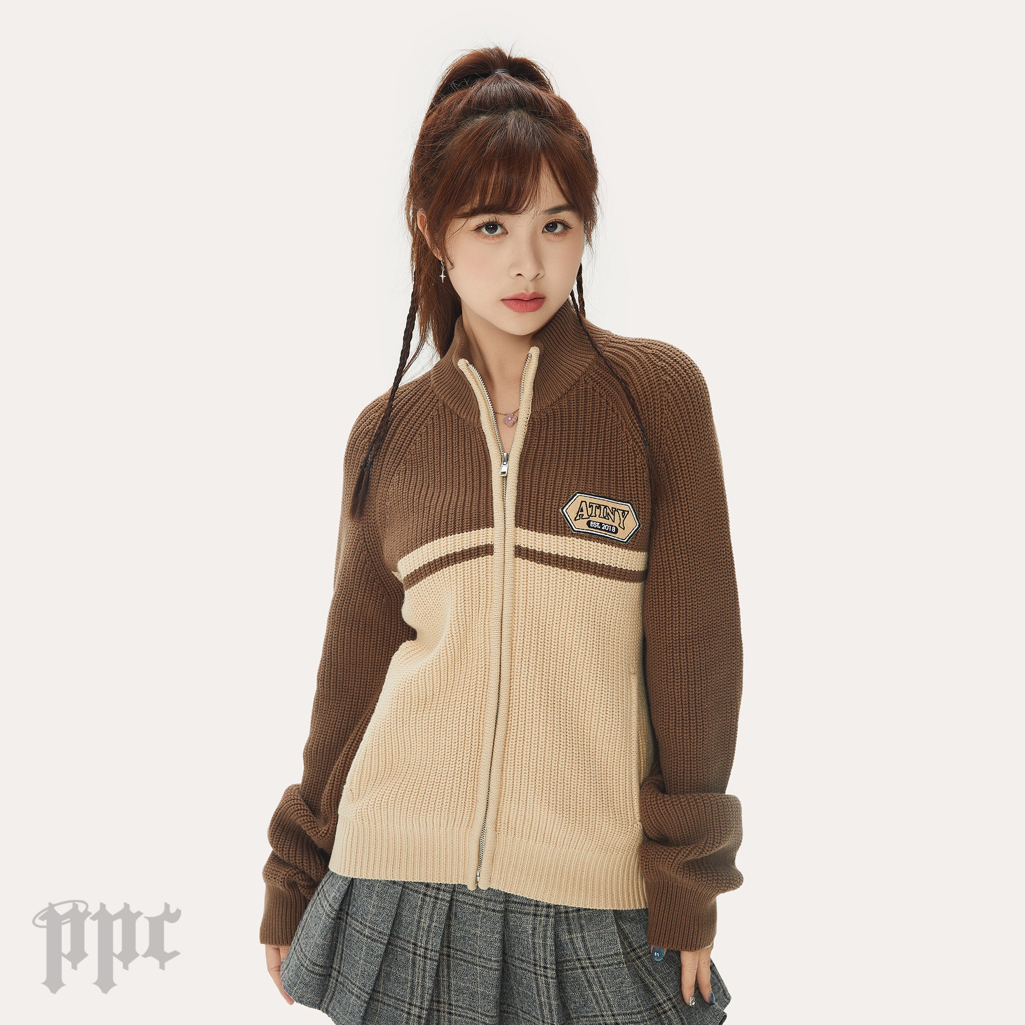 Atiny Knit Zip Sweater - Image 4