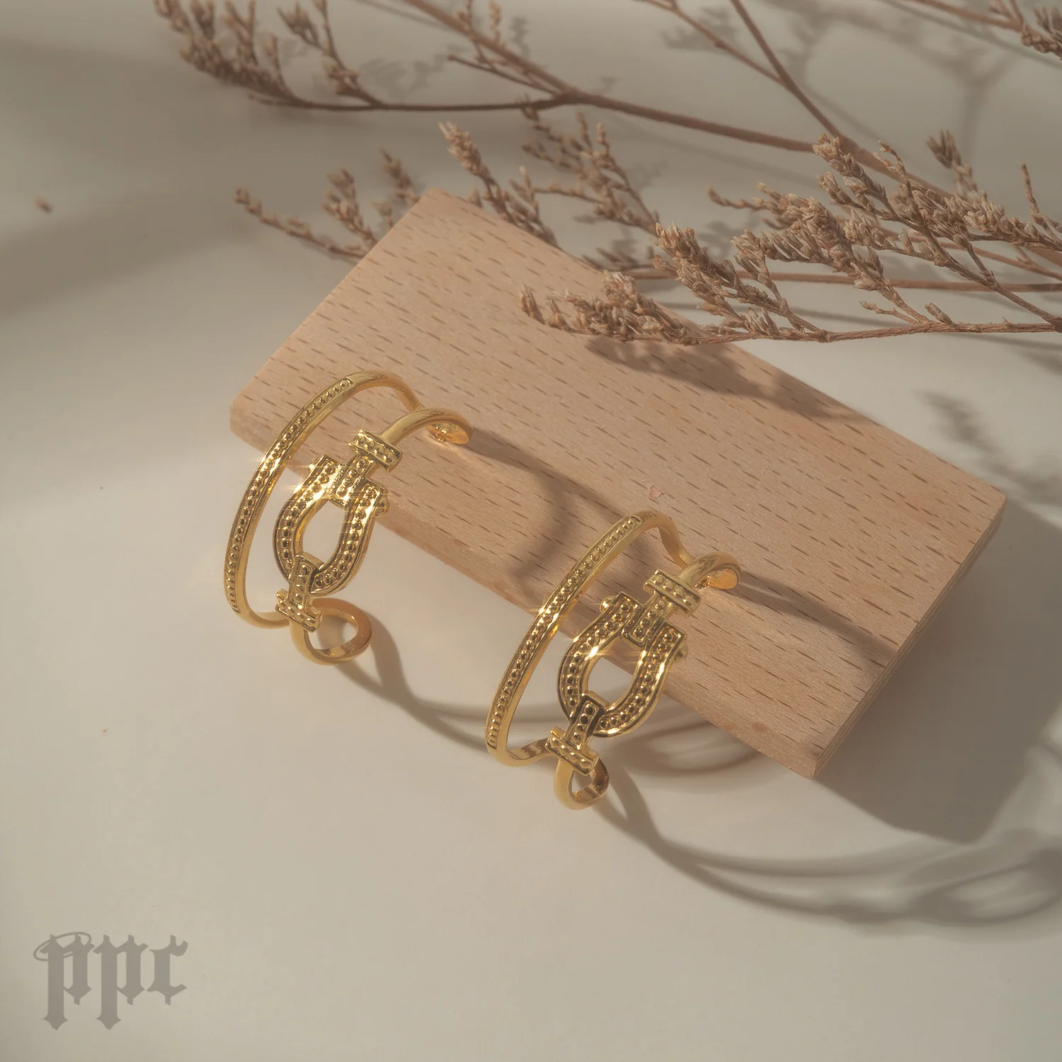 ATZ Cowboy Belt Stud Earrings