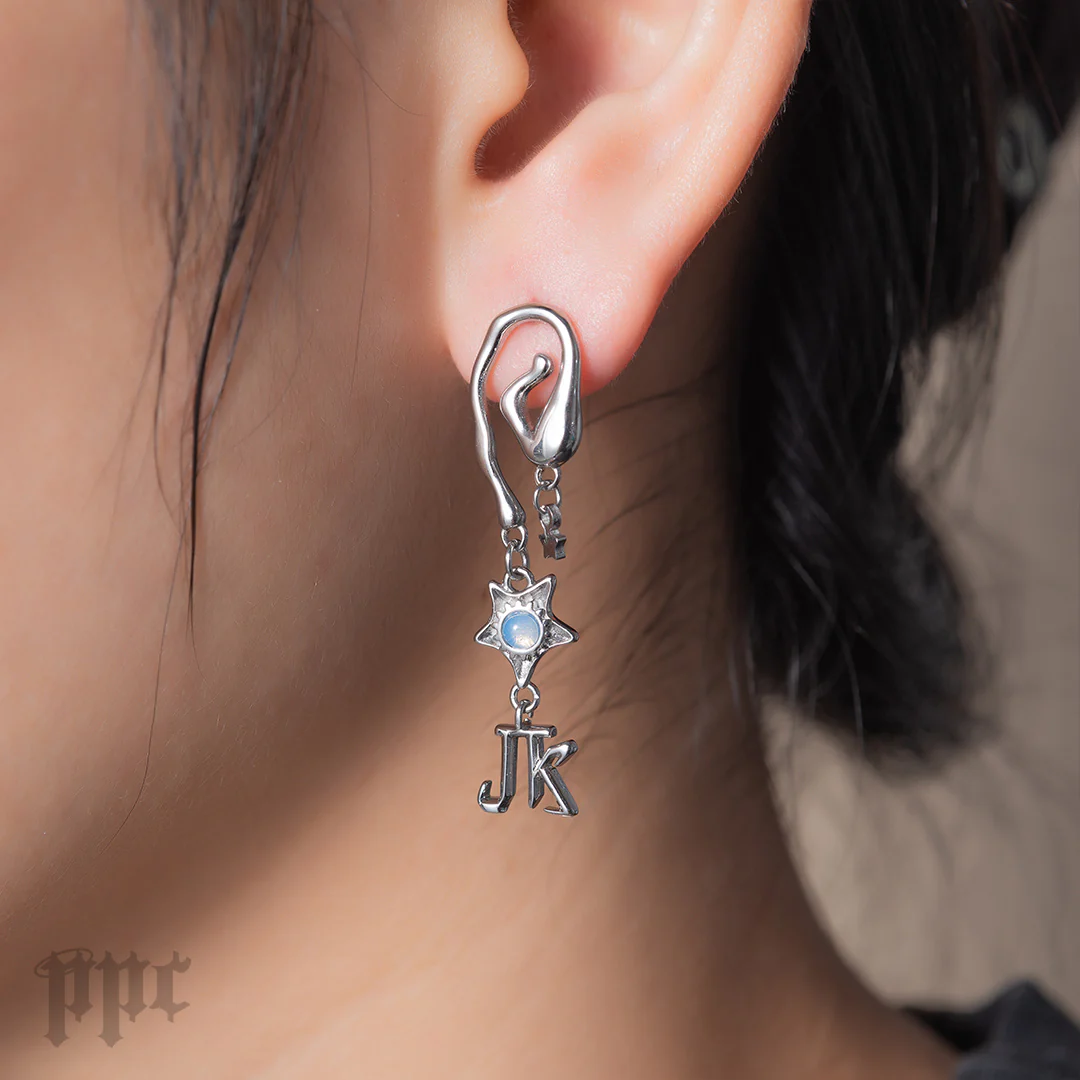 Golden Stud Earrings - Image 5