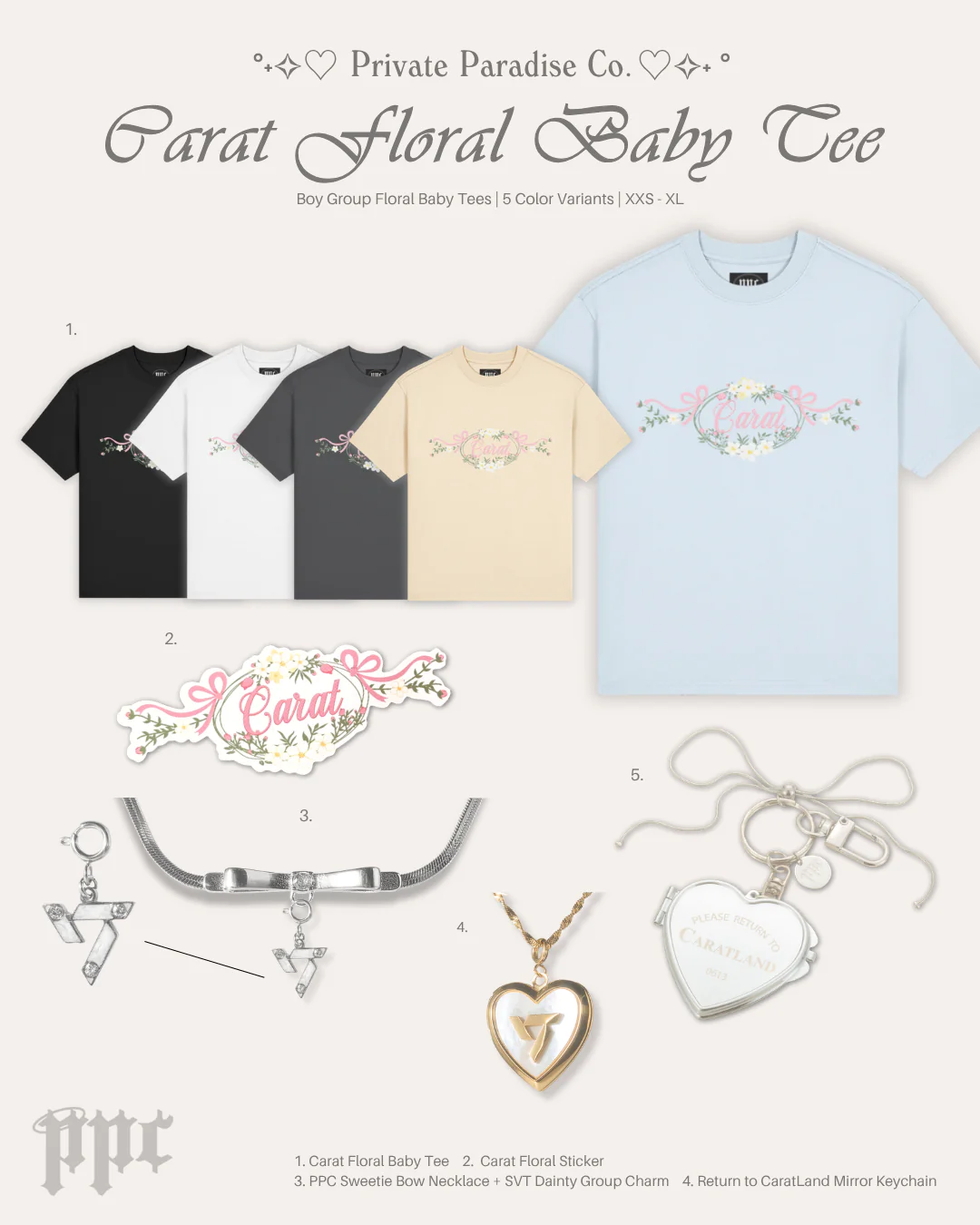 Carat Floral Fitted Tee - Image 7