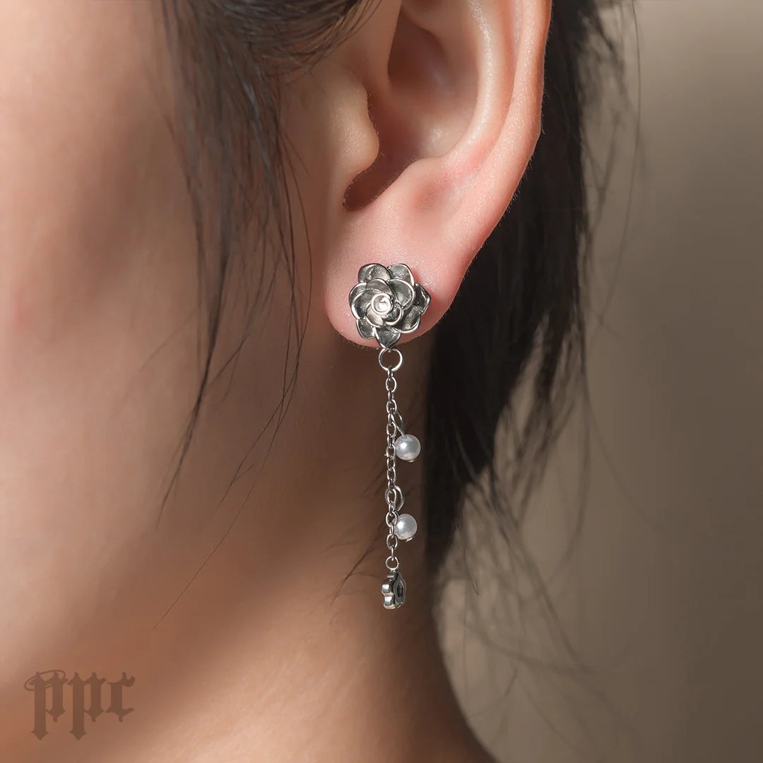 D-Day Lotus Stud Earrings - Image 3