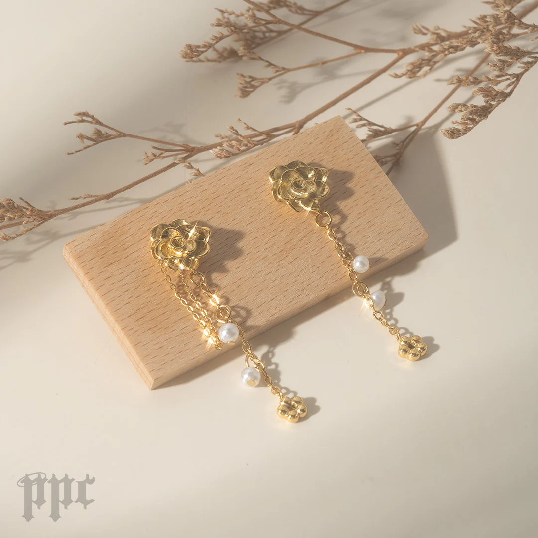 D-Day Lotus Stud Earrings - Image 6