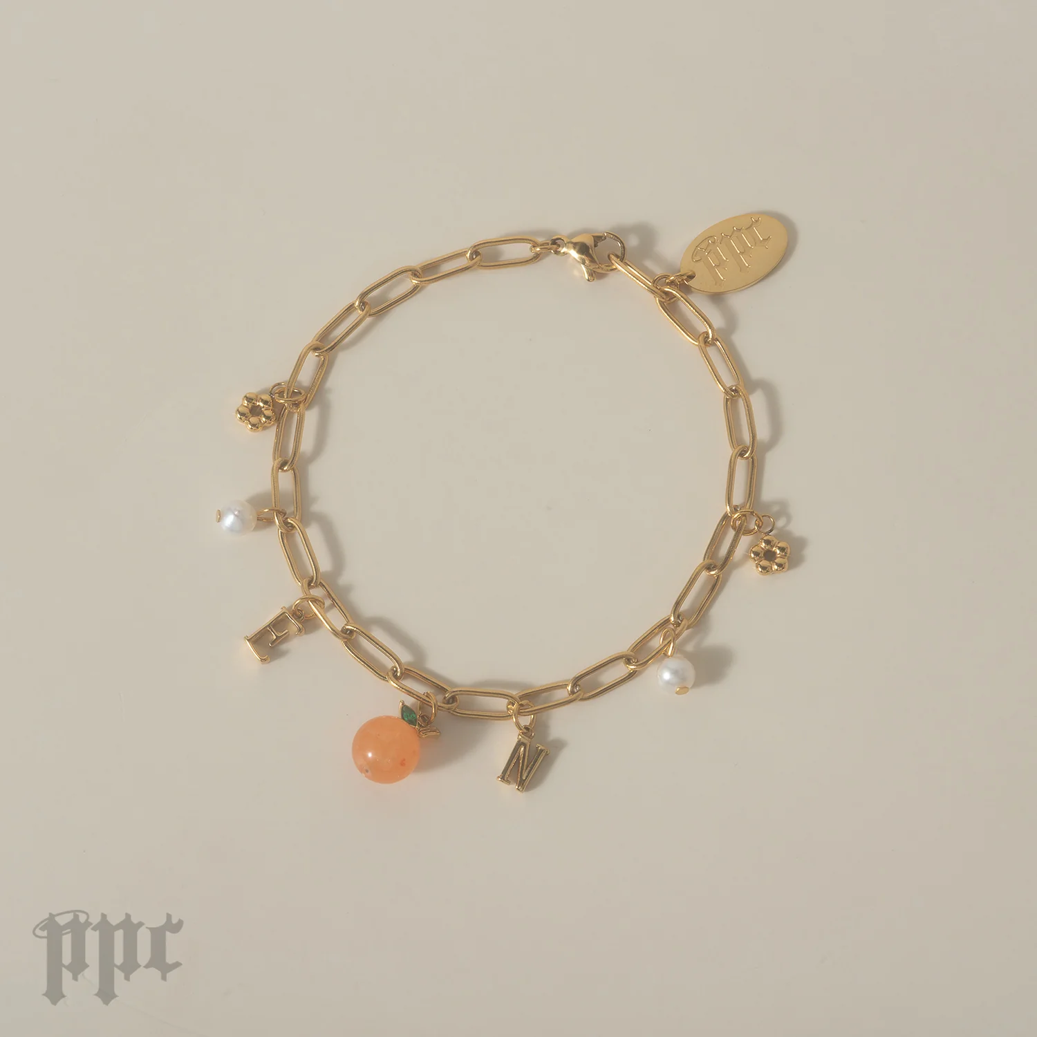 EN- Orange Flower Bracelet