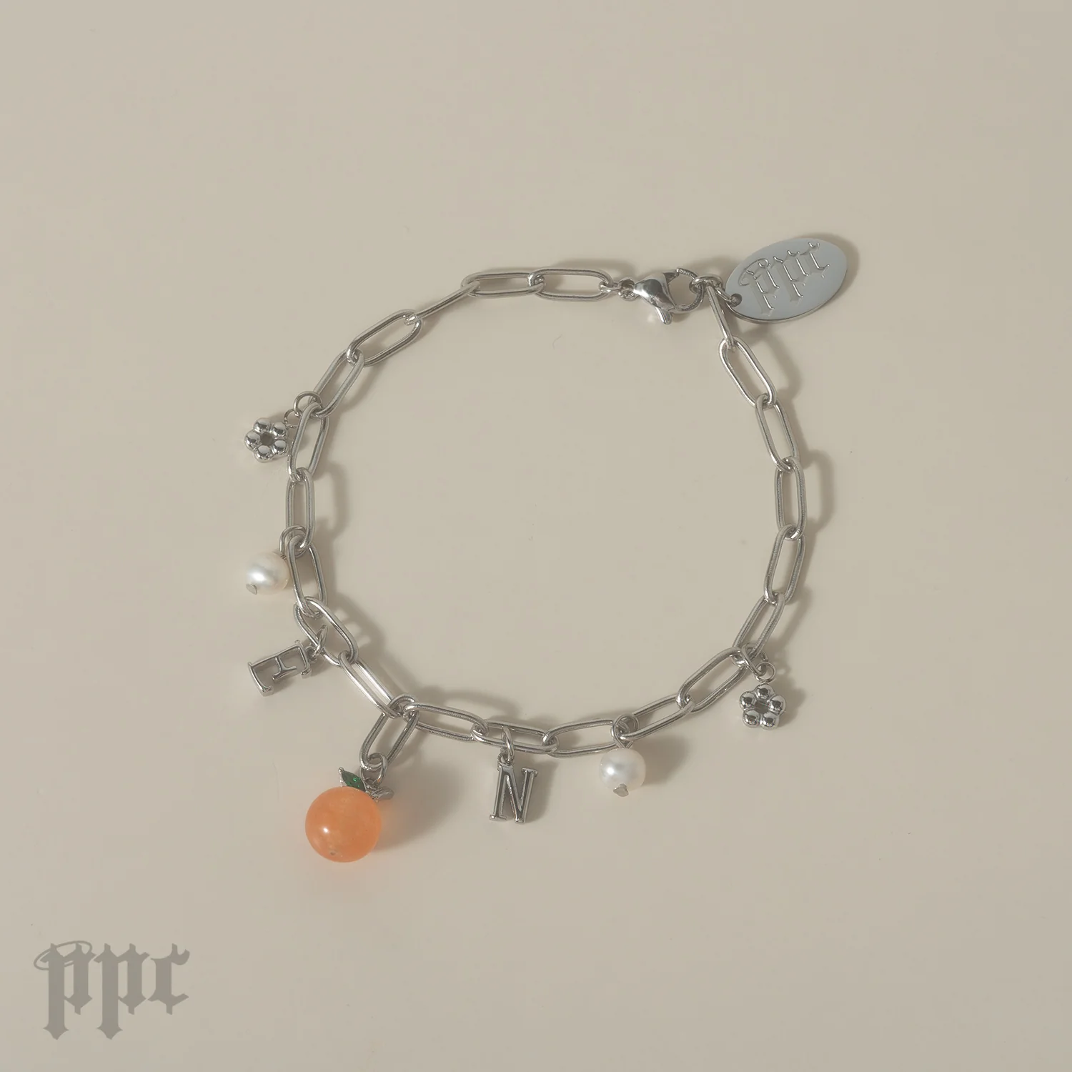 EN- Orange Flower Bracelet - Image 2