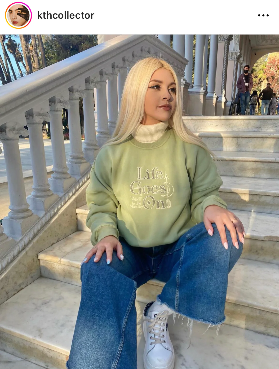 Life Goes On Crewneck Sweater - Image 7