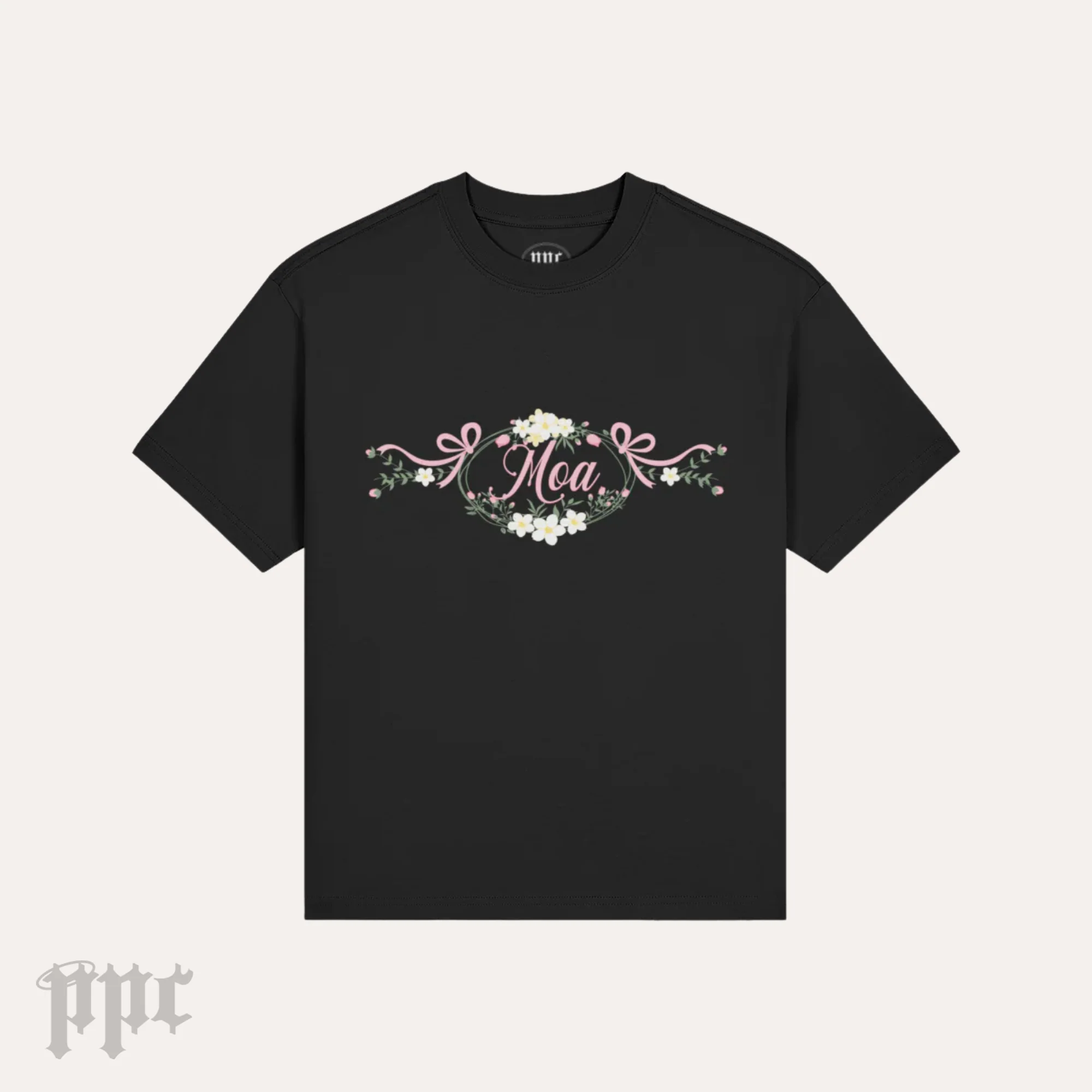 MOA Floral Fitted Tee - Image 3