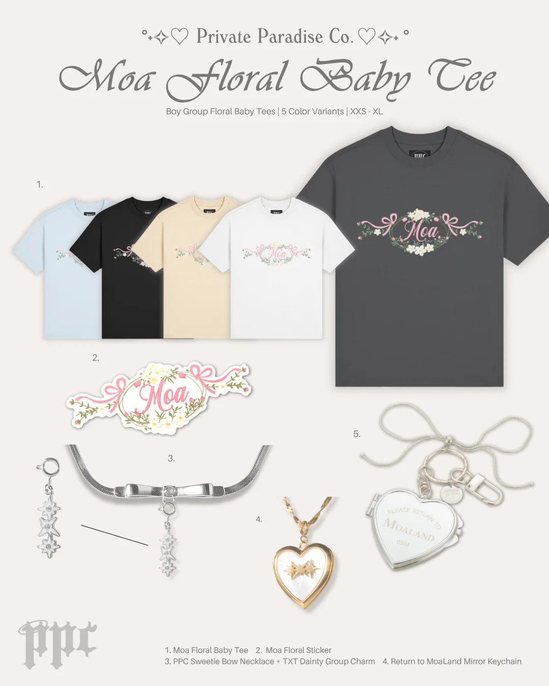MOA Floral Fitted Tee - Image 7