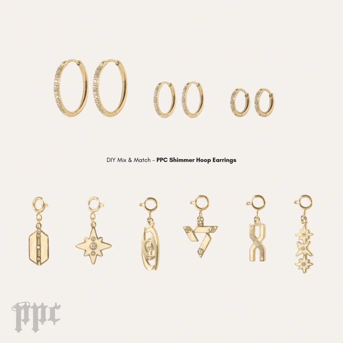 Shimmer Hoop Earrings - Image 2