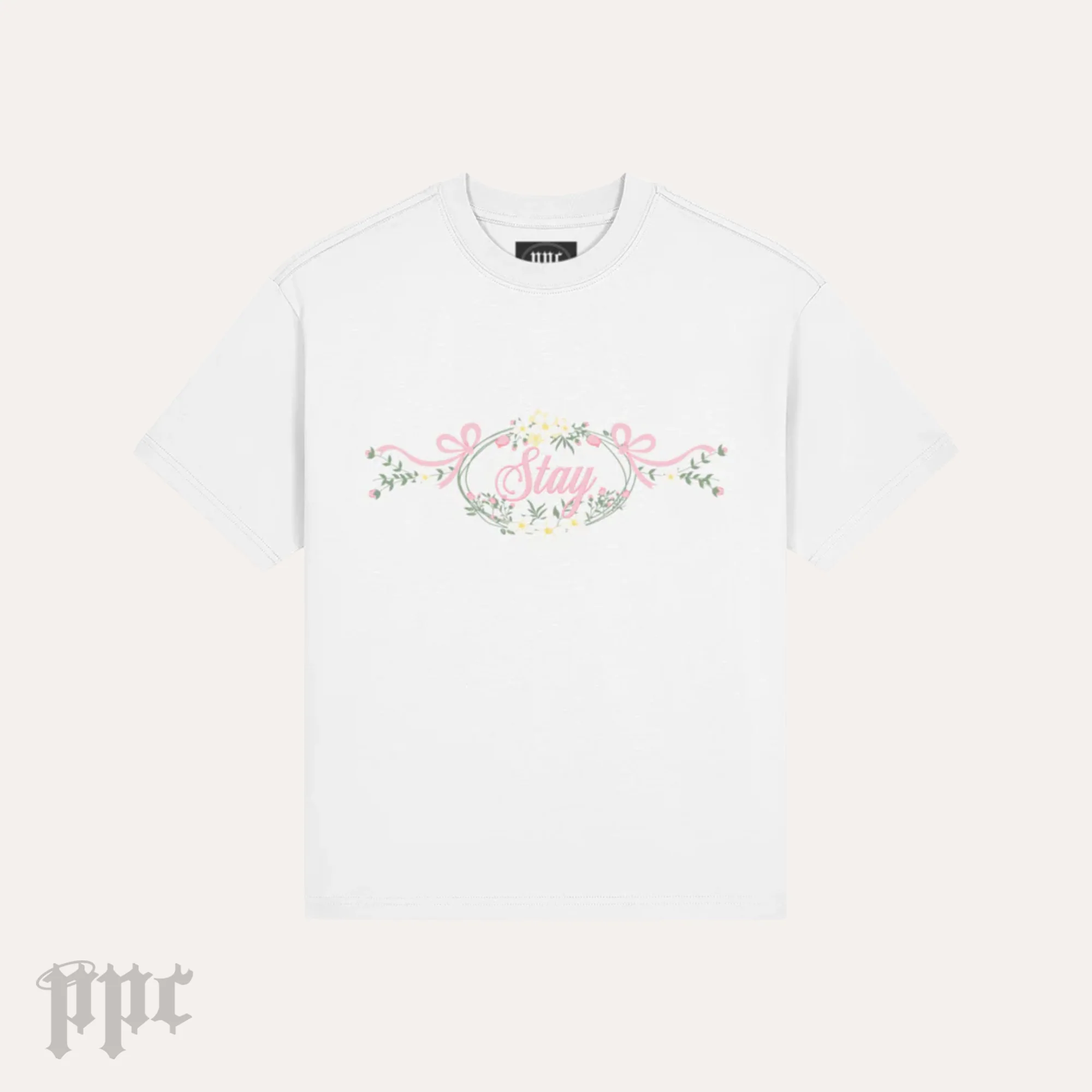 SKZ Stay Floral Fitted Tee