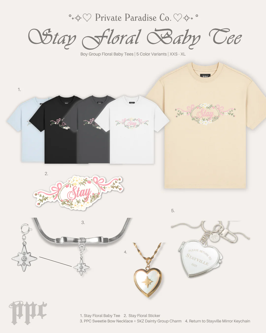 SKZ Stay Floral Fitted Tee - Image 7