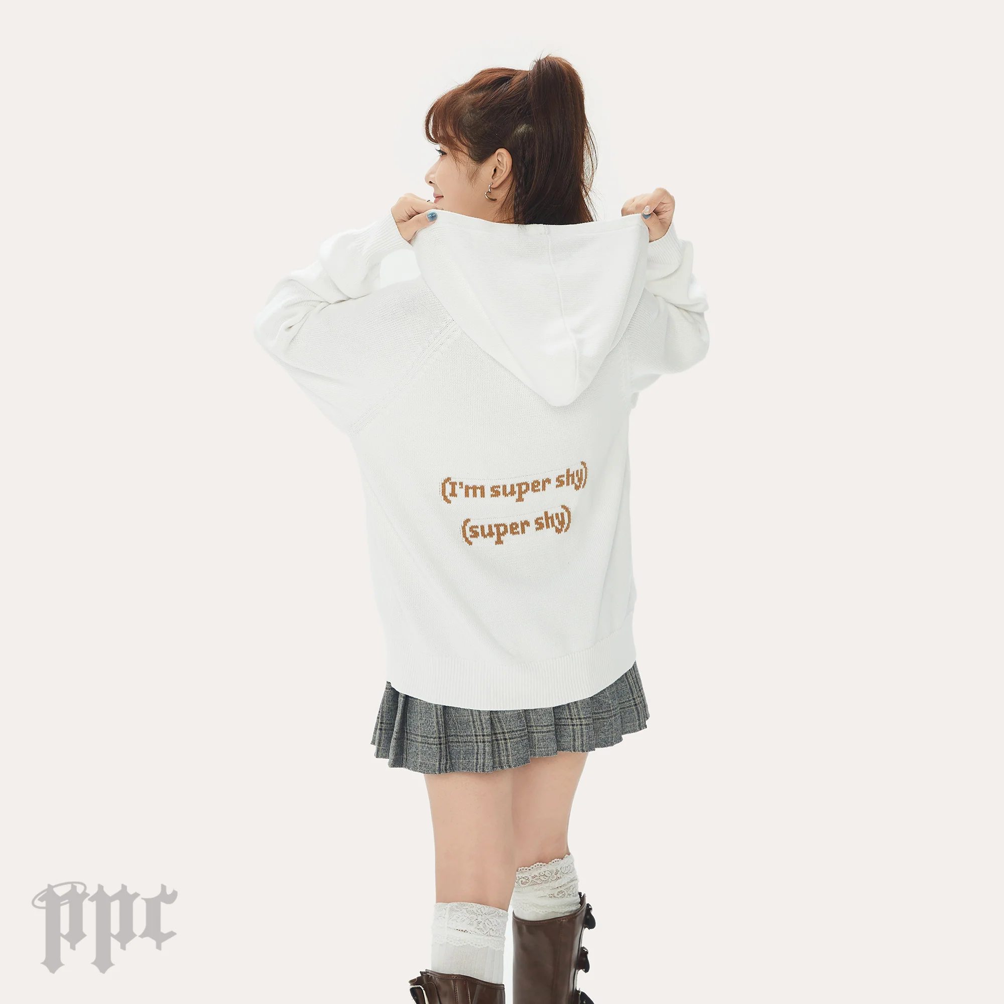 Super Shy Knit Hoodie - Image 3