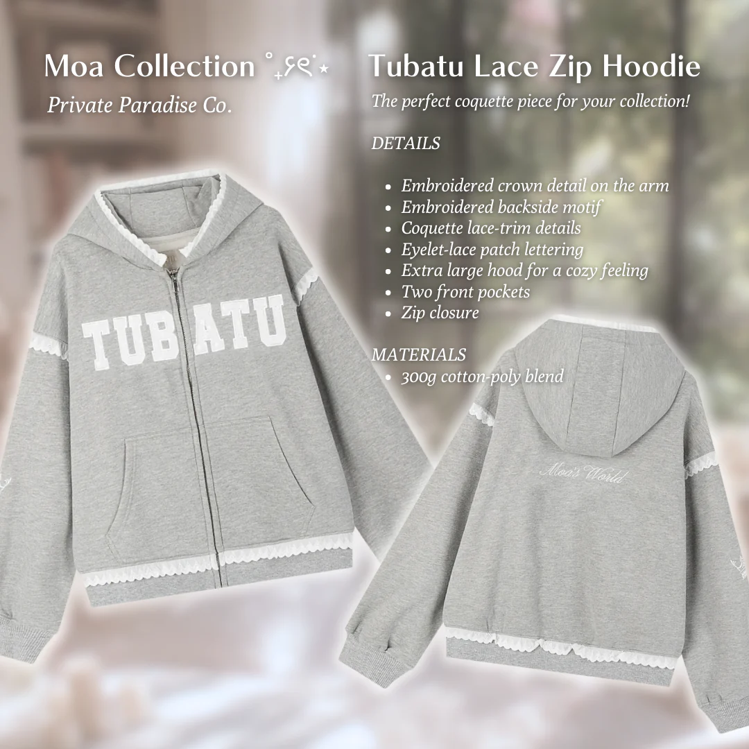 Tubatu Lace Zip Hoodie