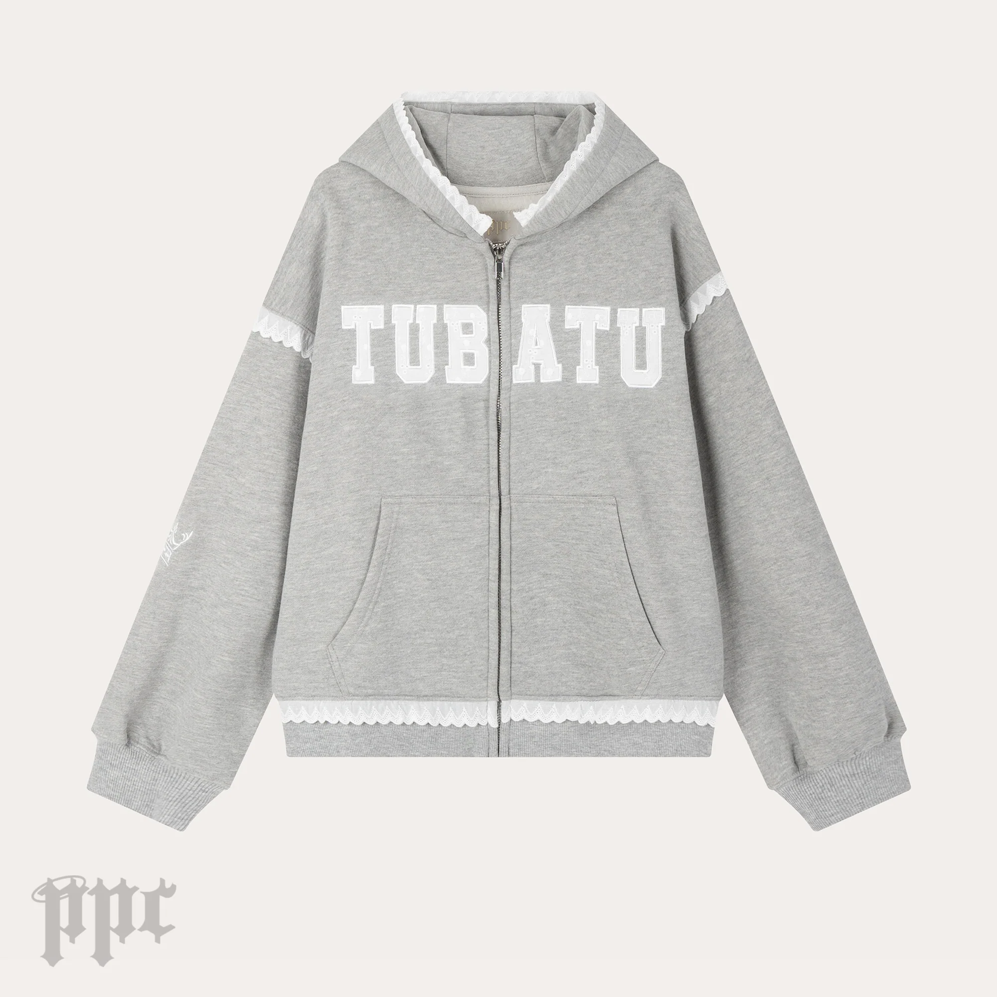 Tubatu Lace Zip Hoodie - Image 3